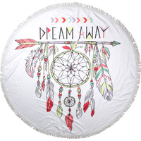 Round Beach Towels 150cm Microfibre Dream Catcher