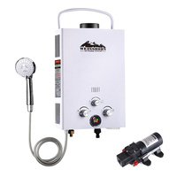 Outdoor Gas Water Heater - White