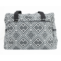 Black and White Overnight Bag