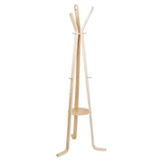 Wooden Coat Hanger Stand - Beige