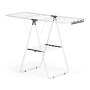 2 tier clothes rack airer foldable 139cm white