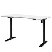 Artiss Roskos I Electric Motorised Height Adjustable Standing Desk 140cm Sit Stand Curved Table