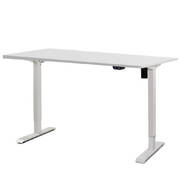 Electric Motorised Height Adjustable Standing Desk - White Frame with 100cm White Top