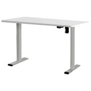 Electric Standing Desk Motorised Sit Stand Desks Table Grey White 140cm