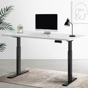 Electric Adjustable Sit-Stand Desk - Black Walnut | 120cm | Ergonomic Office Furniture