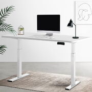 Electric Adjustable Sit-Stand Desk - White | 120cm | Ergonomic Office Furniture