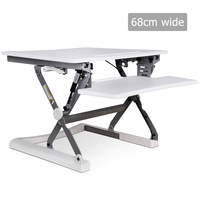 Height Adjustable Standing Desk 68CM - White