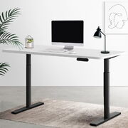 Standing Desk Motorised Electric Dual Motor White 140CM