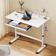 Standing Desk Height Adjustable Workstation Computer Desk Study 100cm White
