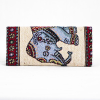 Light Blue Elephant Wallet Purse