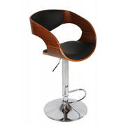 Luxury Style Sofia Wooden Bar Stool PU Leather