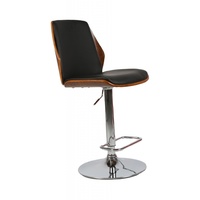 Luxury Style Sara Wooden Bar Stool PU Leather