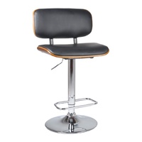 Luxury Style Alessia Wooden Bar Stool PU Leather