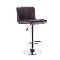 Set of 2 Chocolate Horten Bar Stools with Gas Lift 