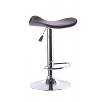 Set of 2 Chocolate Wave Bar Stools with Gas Lift