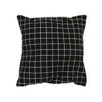 Black Check Cushion 45 x 45cm