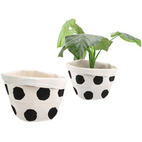 Black Spot Medium Storage Basket 25 x 25cm