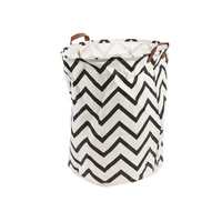 Black Zig Zag Large Storage Basket 40 x 50cm