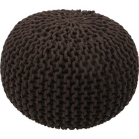 Knitted Gumball Pouf Chocolate 50X50X30Cm