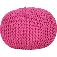 Knitted Gumball Pouf Fuchsia 50X50X30Cm