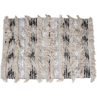 Makar Cotton Hand Knit Rug Fringe 60X90Cm