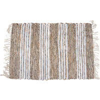 Lohri Cotton Leather Hand Knit Rug 60X90Cm
