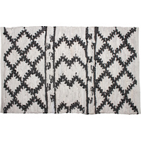 Moatsu Cotton Leather Rug Hand Knit Aztec X Large 150 X