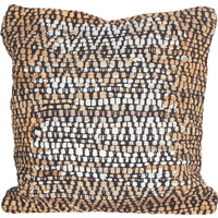 Losoong Cotton Leather Hand Knit Cushion Cover Argyle 45 X