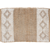 Bihu Cotton Jute Hand Knit Rug X Large Bobble 150 X 240Cm