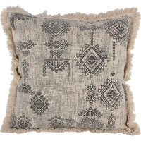 Madra Square Filled Cotton Cushion With Fringe 50x50cm 