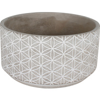 Concrete Pot 16X16X8.2Cm Round Kaleidoscope Large