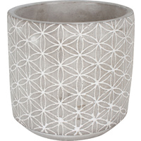 Concrete Pot 10.5X10.5X10.2Cm Round Kaleidoscope Large