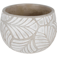 Concrete Pot14.2X14.2X10Cm Bulb Large Leaf