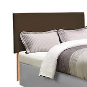 Bed Frame Bed head PU Leather With Wooden Leg Single Size