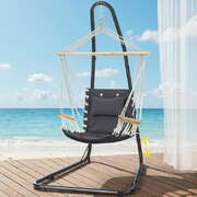 Hammock Chair with Heavy Duty Steel Stand  Comfortable Hanging Swing