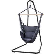 Hammock Chair with Heavy Duty Steel Stand  Comfortable Hanging Swing Seat