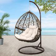 Outdoor Hanging Swing Chair - Brown
