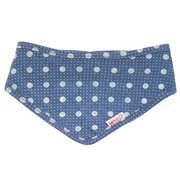 Denim Dots Dog Bandana Size Large 