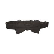 Bow Tie Dog Collar - Black Size Large