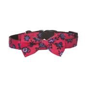 Bow Tie Dog Collar - Floral Size Large