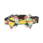 Bow Tie Dog Collar - Multi Size Medium 