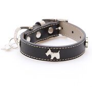 Black Bling Dog Collar S