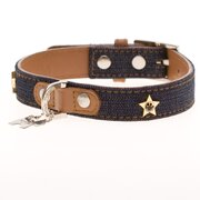 Denim Dog Collar Size Large 