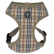 Brown Tartan Dog Harness Size Medium 