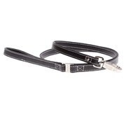 Hamish Black Leather Dog Lead 