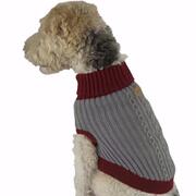 Red Grey Dog Jumper Size 45cm 