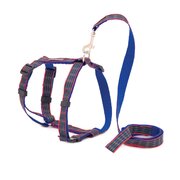 Blue Tartan Dog Harness 