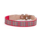 Tartan Red Dog Collar 