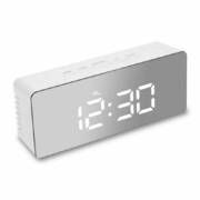 Digital LED Mirror Alarm Clock AU LED Light Table Time