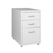 3 Drawer Office Drawers Cabinet White